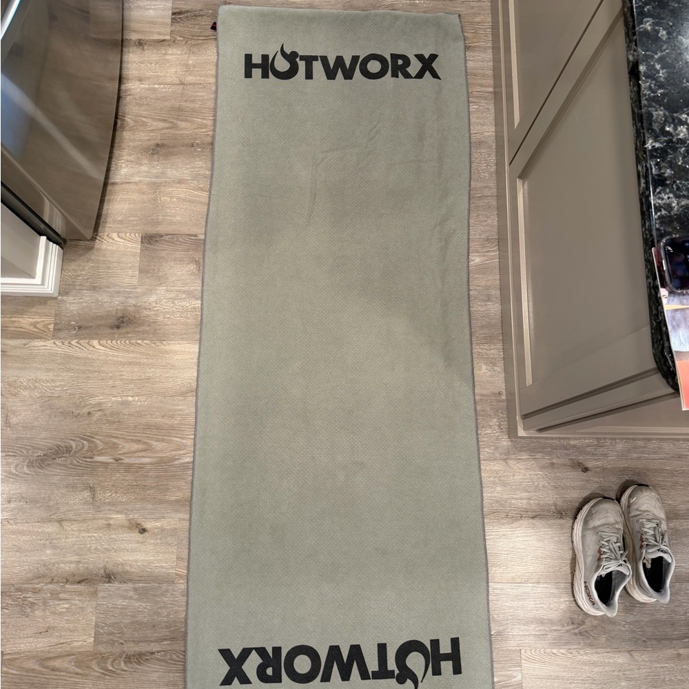 HOTWORX Gray Workout Mat & Towel